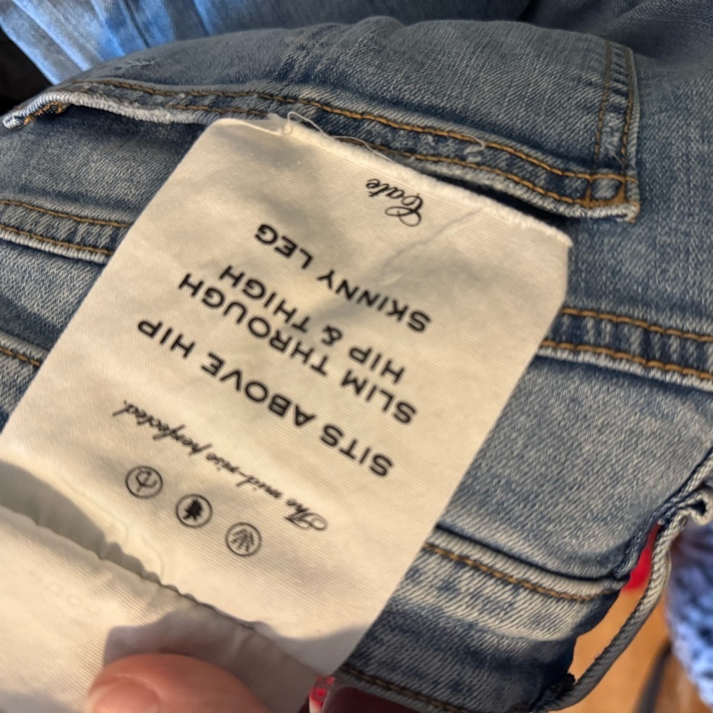 rag & bone Light Blue Straight Leg Jeans - Picture 10 of 10